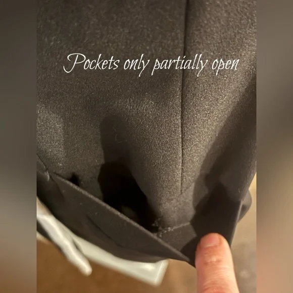 Calvin Klein Black Midi Dress with White Trim - Picture 5 of 8